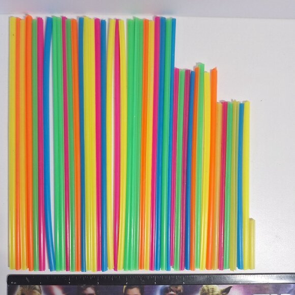 70s 80s BMX Neon Spoke Snap-On Wheel Decorations Retro Plastic Vintage Bike - Picture 2 of 4